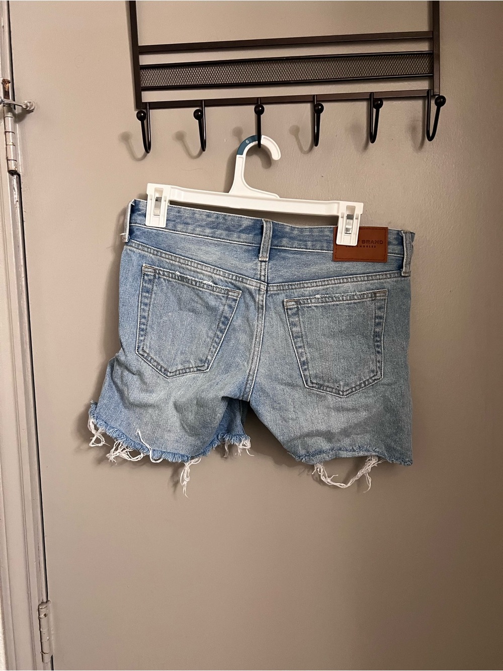 Lucky Brand Light Wash Denim Frayed Hem Shorts